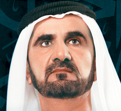 두바이의 통치자 셰이크 모하메드 빈 라시드 알 막툼(57). 이번‘두바이 월드’모 라토리엄(채무상환유예) 선언으로 그의 리더십이 시험대에 올랐다.